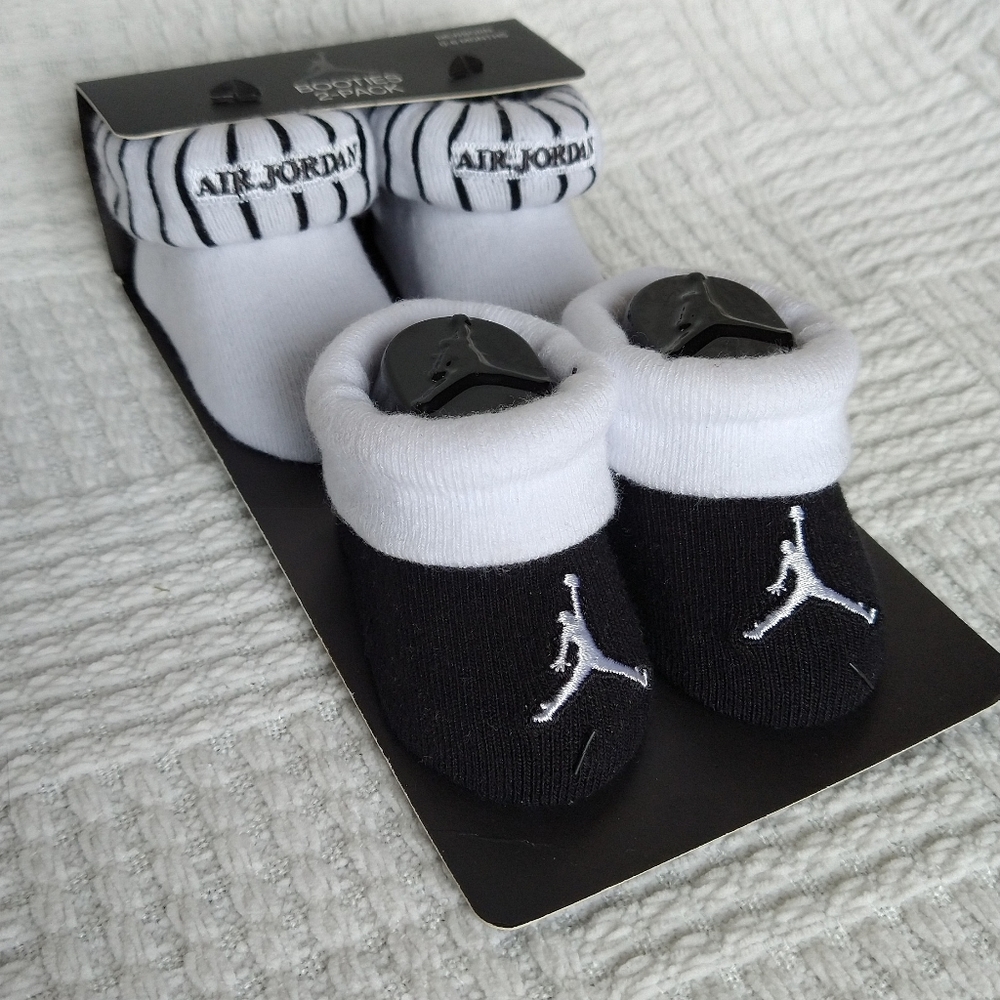 Jordan's Baby/Infant 2-Pack Soft Booties 0-6 month